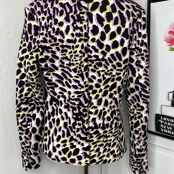 Marc Cain Leopard Print Blazer Size 2 - Picture 8 of 10